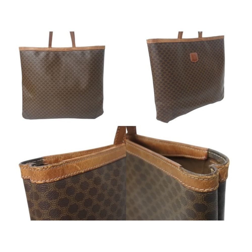 Celine tote bag Beige Tan brown leather macadam pattern - Picture 3 of 8
